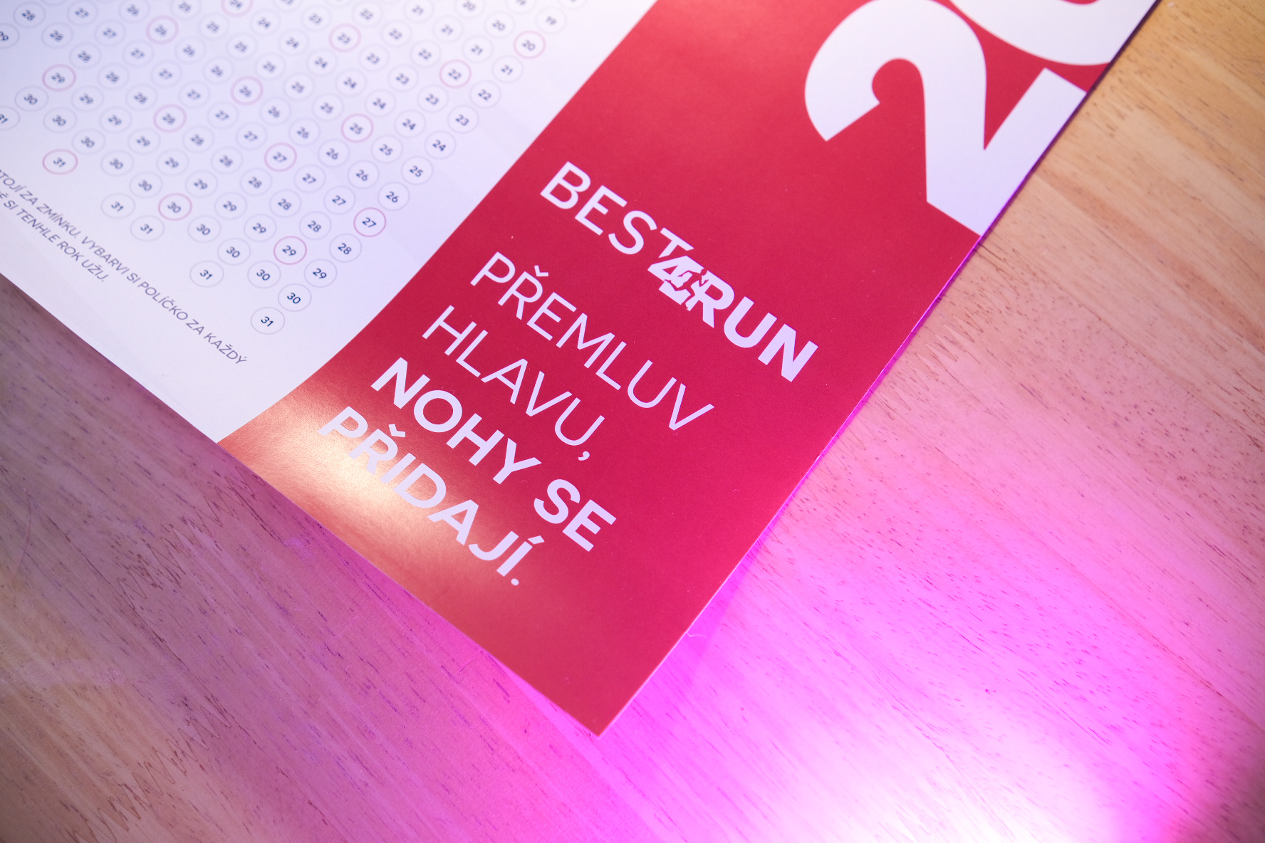 Motivační kalendář pro běžce